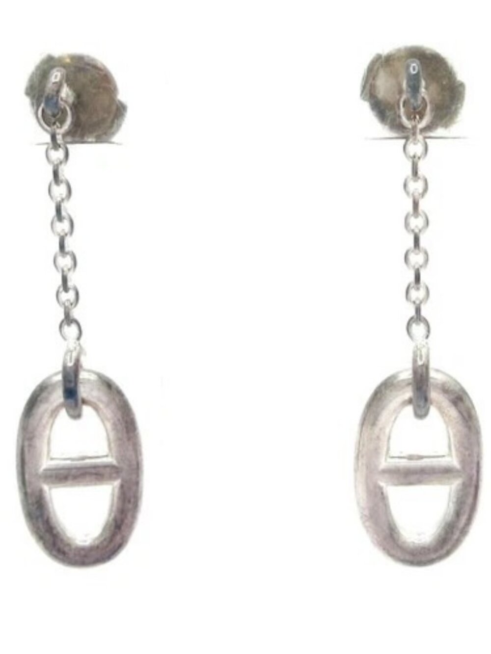 HERMES Farandole Silver 2******** Earrings